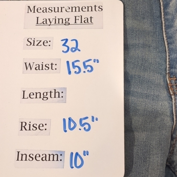 Fashion Nova Men Ripped Tinted Denim Shorts in Vintage Blue Wash size 32 - Picture 7 of 7